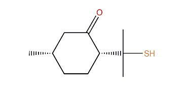 cis-8-Mercapto-p-3-menthanone